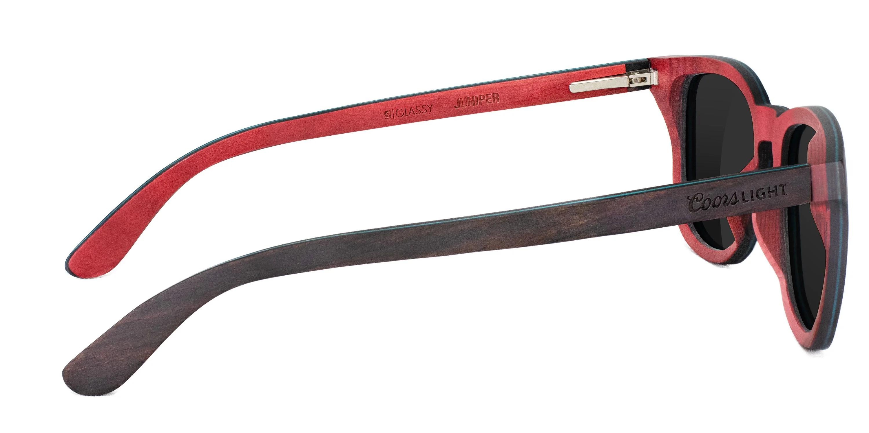 Glassy Wood Frame Sunglasses - Image 6